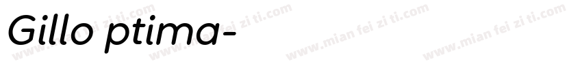 Gillo ptima字体转换